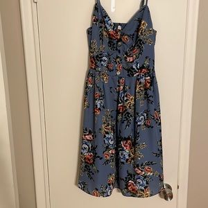Floral knee length dress